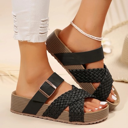 Women's Adjustable Strap Mule Sandals