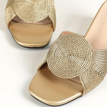 Women's Woven One-footed Sandals