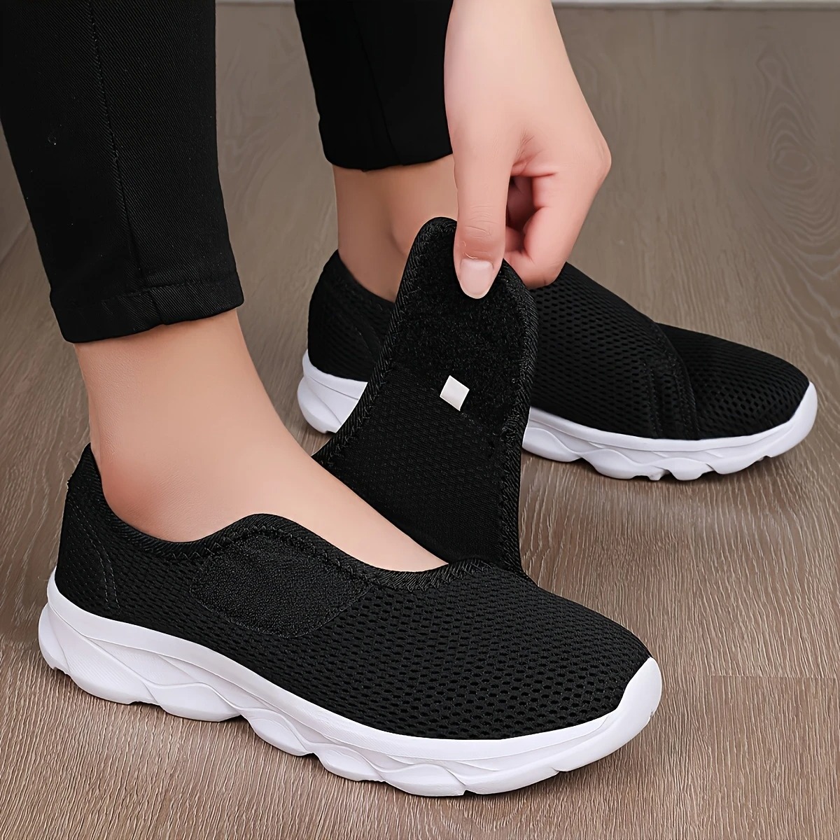 Adjustable Strap Walking Sneakers