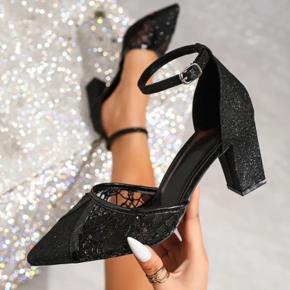 Women's Cushioned Mid-Heel Platform Sandals