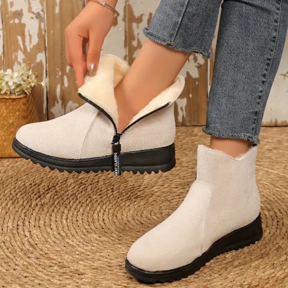 Winter Chic Plush Snow Boots