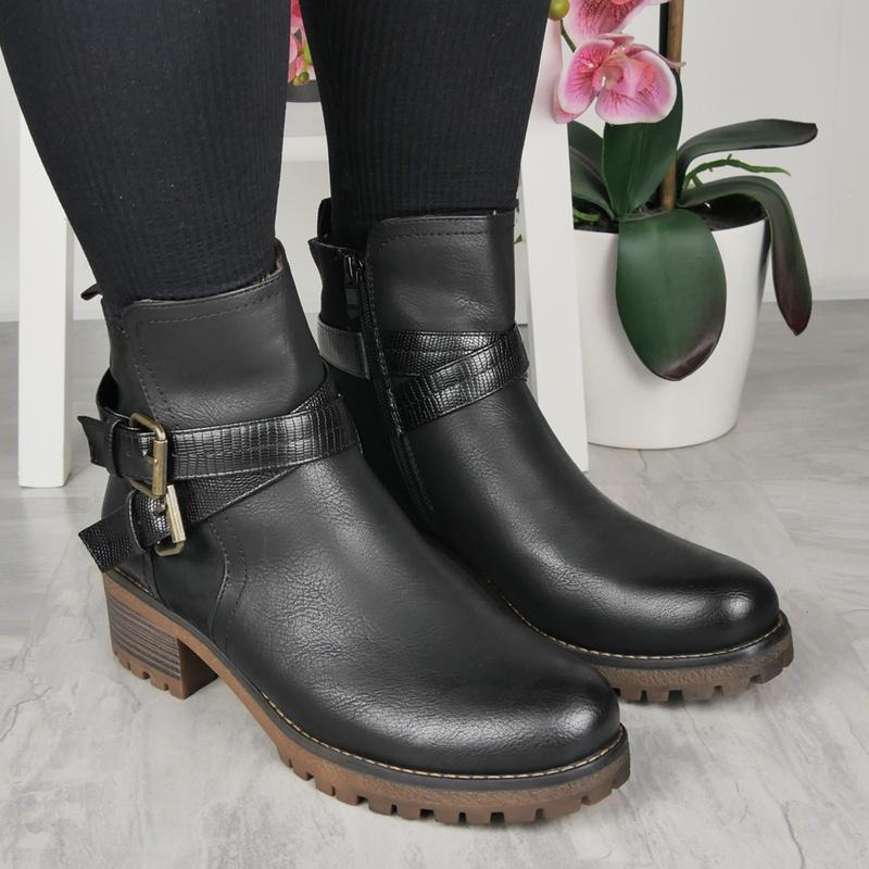 Faux Leather Lined Zip Comfy Chelsea Boots