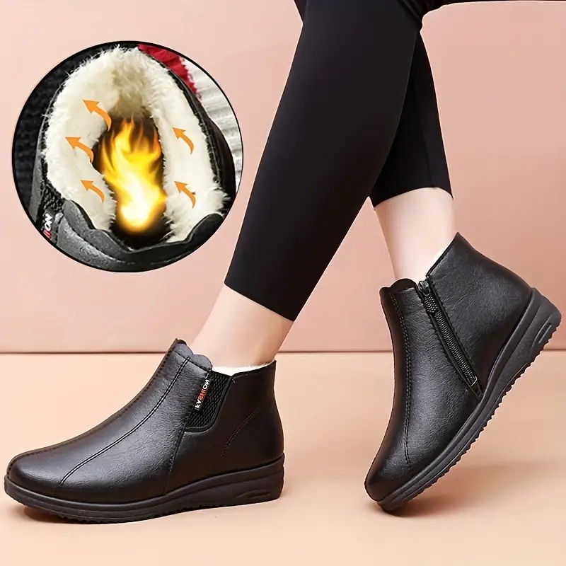 Women's Slip On Fluffy Boots