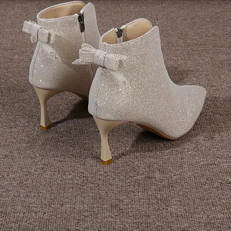 Women Chic Glitter Stiletto Boots