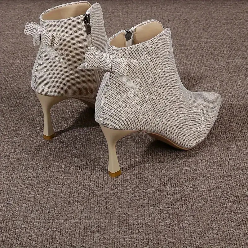Women Chic Glitter Stiletto Boots