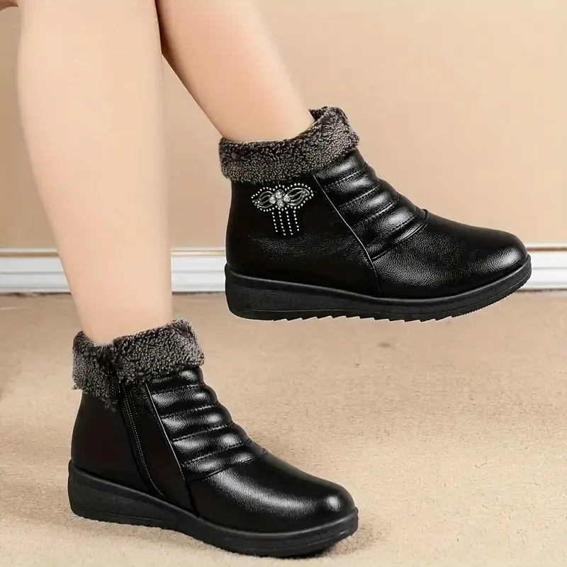 Women's Cozy Fleece-Lined Winter Boots