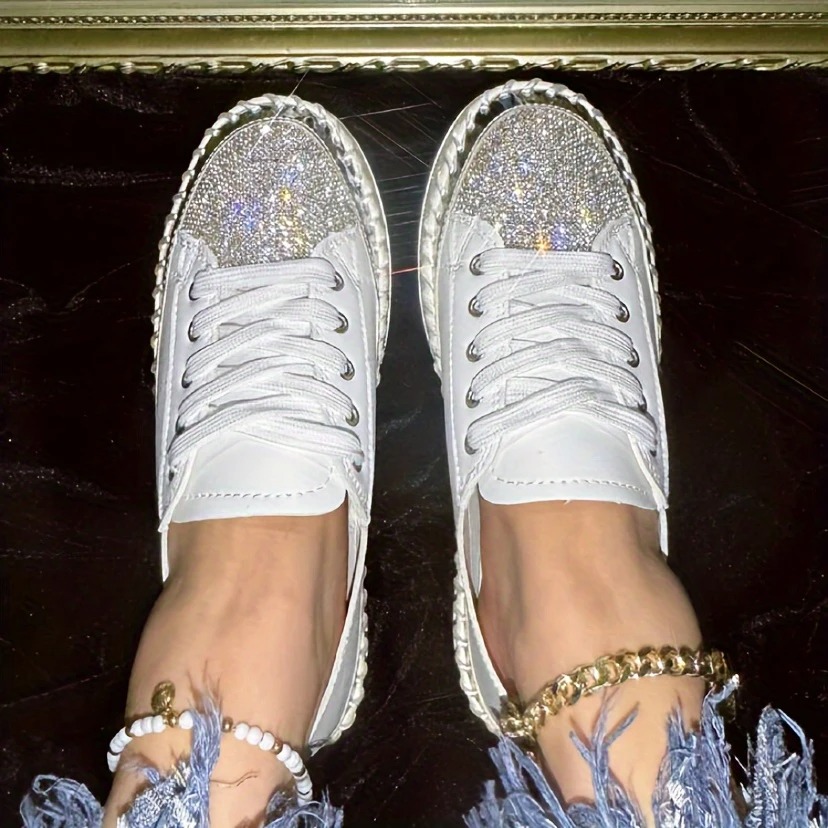 Women's Sequined Casual Sneakers