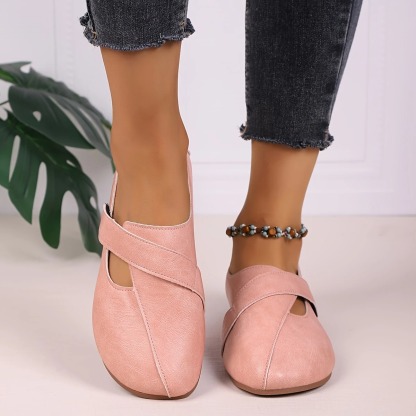 Women's Leather Velcro Comfort Shoes