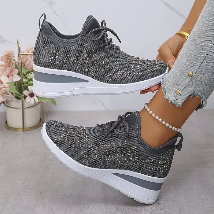 Orthopedic Rhinestones Sneakers