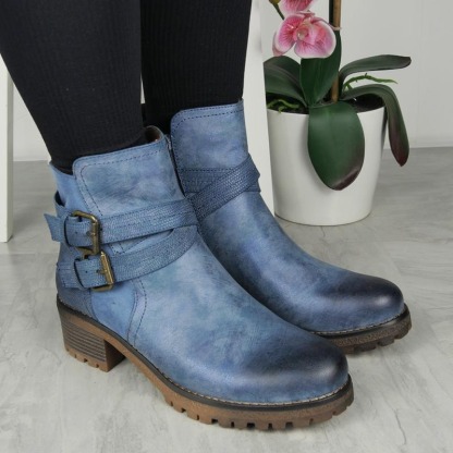 Faux Leather Lined Zip Comfy Chelsea Boots