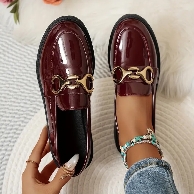 Women's Buckle Slip-on Loafers