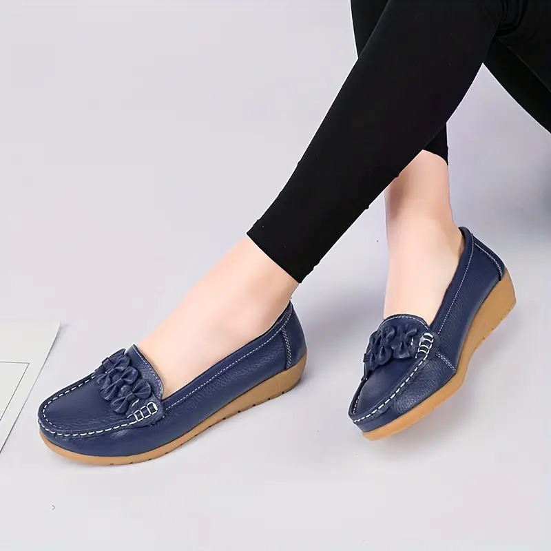 Stylish Comfort Bow Decor Loafers
