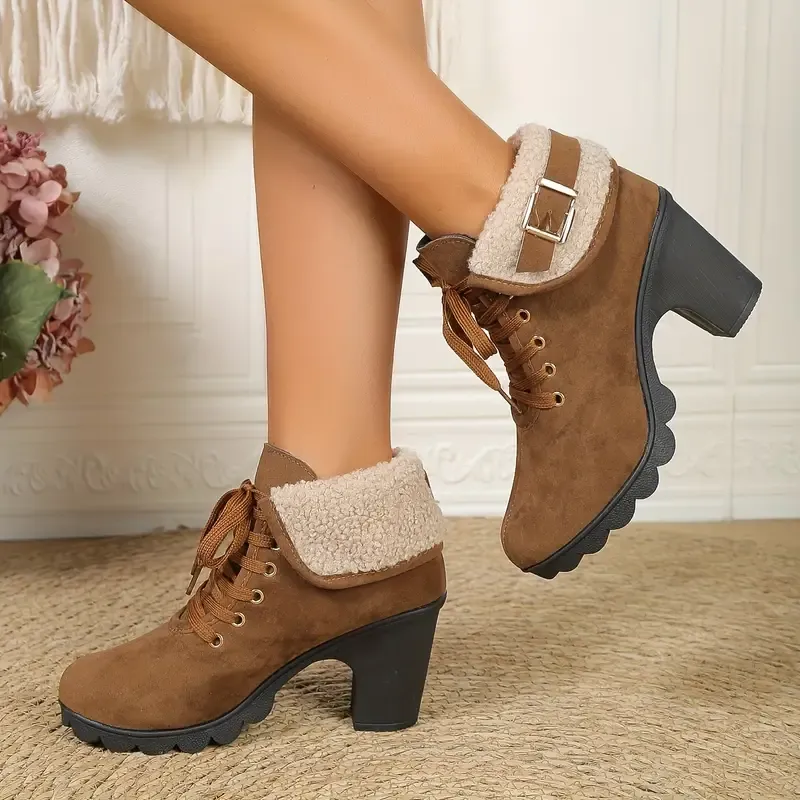 Women's Winter Fleece Ankle Booties