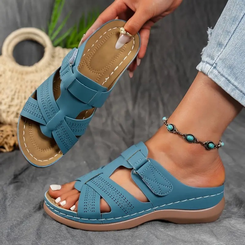 Arch Support Slip-On Platform Beach Sandals