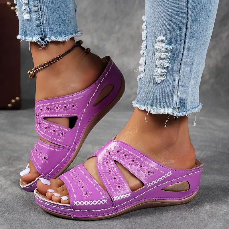 Summer Easy Slip-On Wedge Sandals