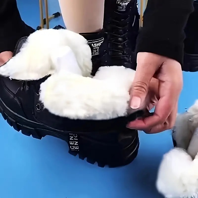 Women's Solid Color Warm Boots