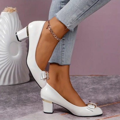 Rhinestone Bowknot Elegant Pumps