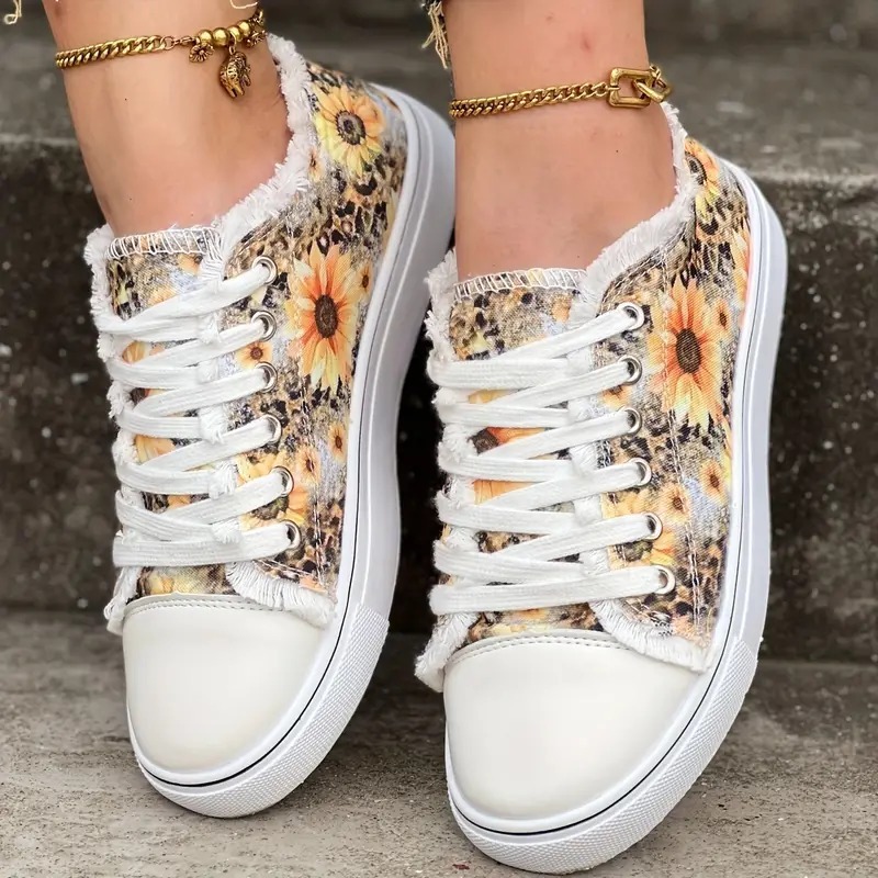 Womens Sunflower Canvas Shoes