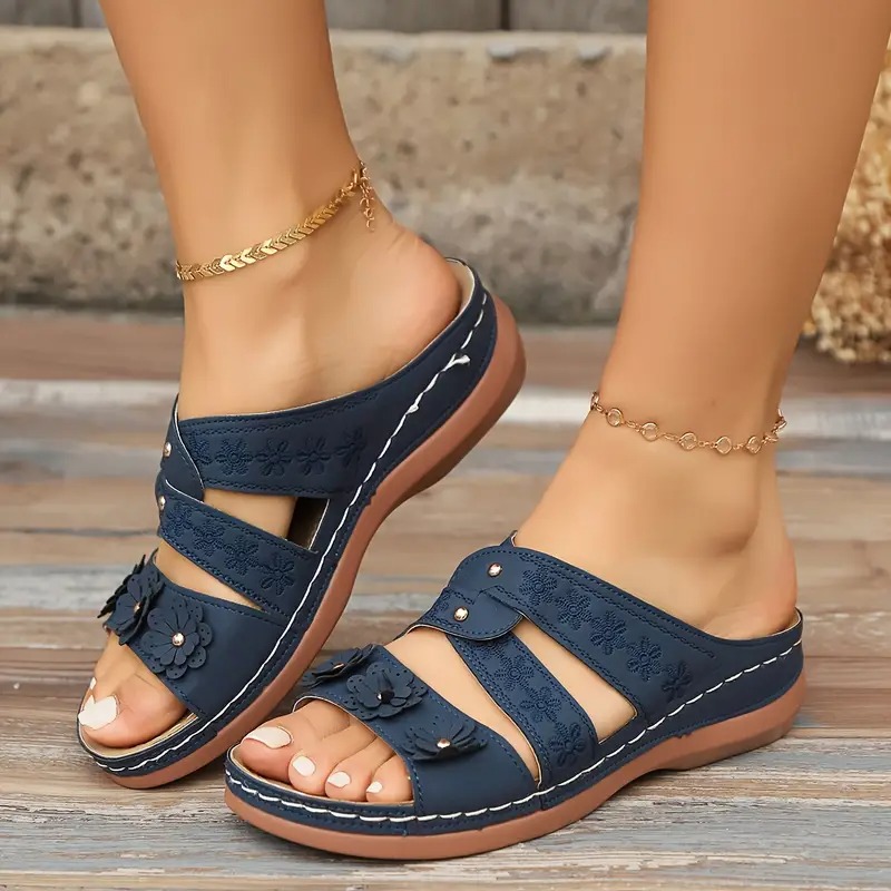 Women's Solid Color Platform Sandals