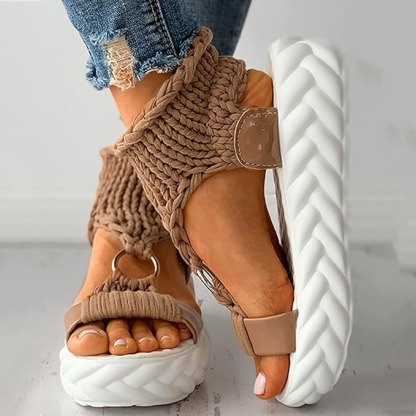 Women's Knitted Platform Sandals