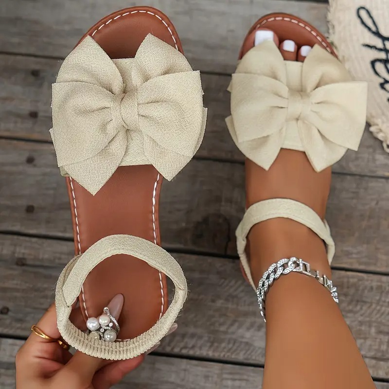 Women's Elegant Bow-Knot Flat Sandals