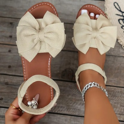 Women's Elegant Bow-Knot Flat Sandals