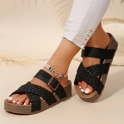 Women's Adjustable Strap Mule Sandals