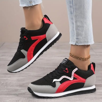 Women's Retro Low-Top Lace-Up Sneakers