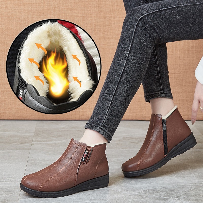 Women's Slip On Fluffy Boots