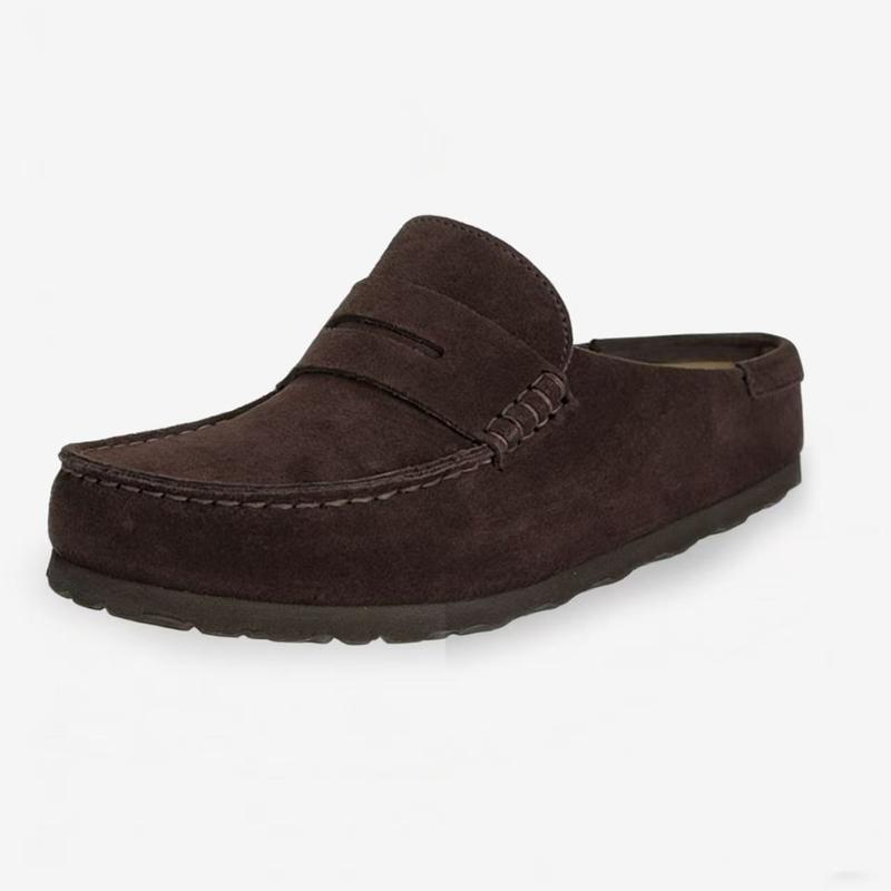 Women's & Men's Genuine Suede Penny Loafer Slip