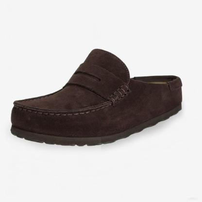 Women's & Men's Genuine Suede Penny Loafer Slip