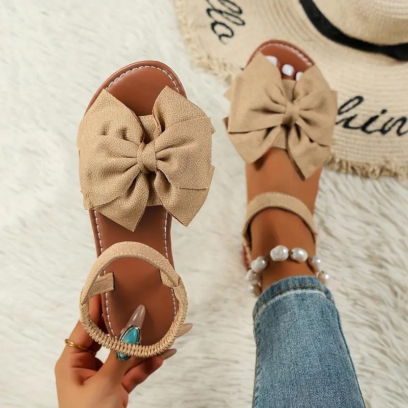 Women's Elegant Bow-Knot Flat Sandals