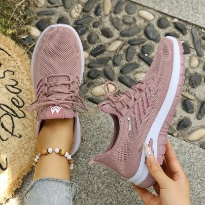 Women's Lace-up Walking Sneakers