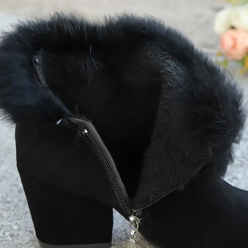 Flannel Ankle Boots for Women