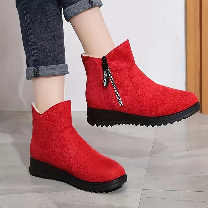 Winter Chic Plush Snow Boots