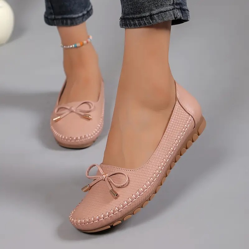 Women's Bow Flat Soft Sole Loafers