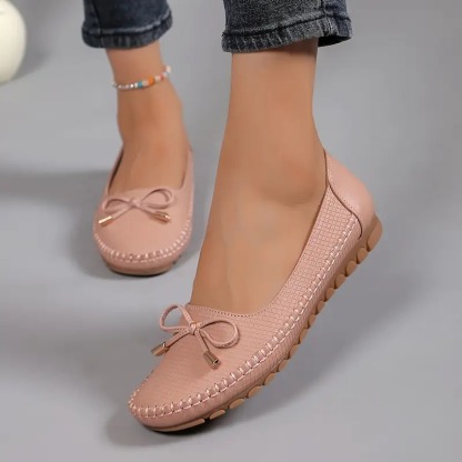 Women's Bow Flat Soft Sole Loafers