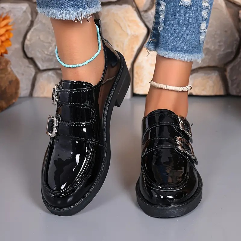 Women's Versatile Slip-On Thick Heel Loafers