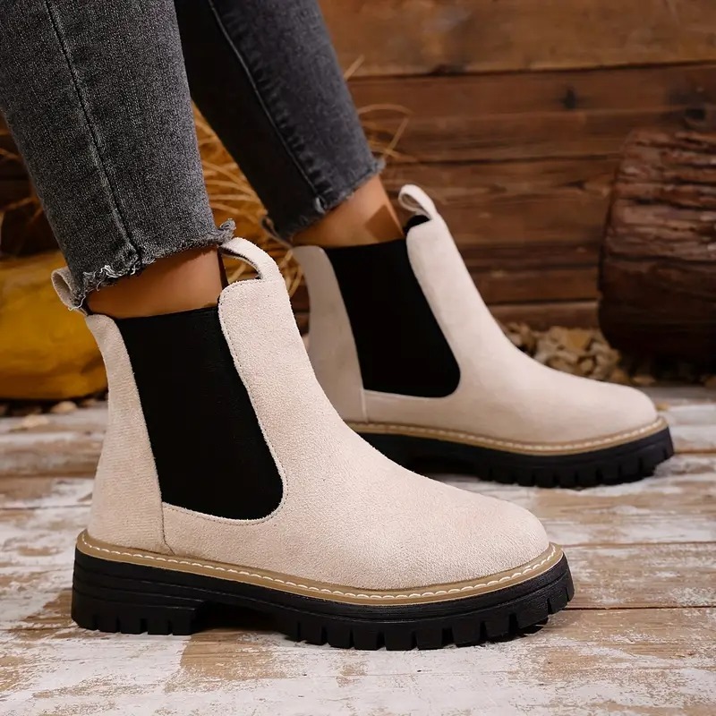 Women's Chunky Chelsea Ankle Boots
