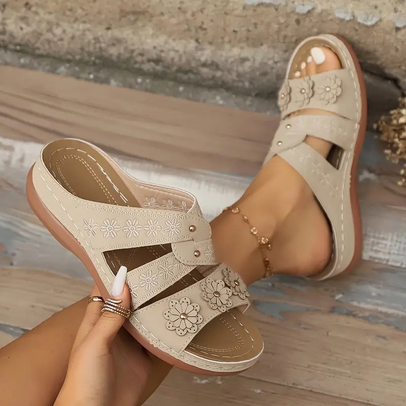 Women's Solid Color Platform Sandals