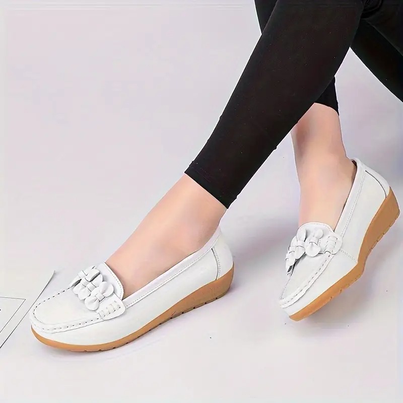 Stylish Comfort Bow Decor Loafers