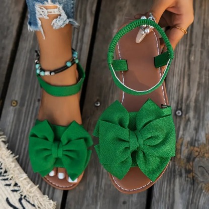 Women's Elegant Bow-Knot Flat Sandals
