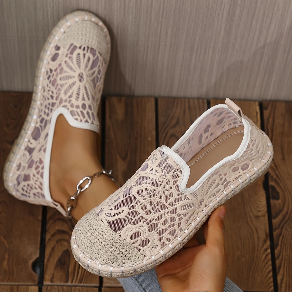 Breathable Mesh Slip-On Loafers