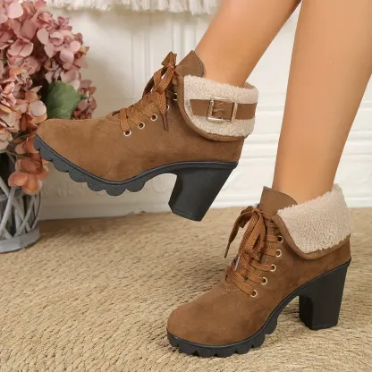 Women's Winter Fleece Ankle Booties