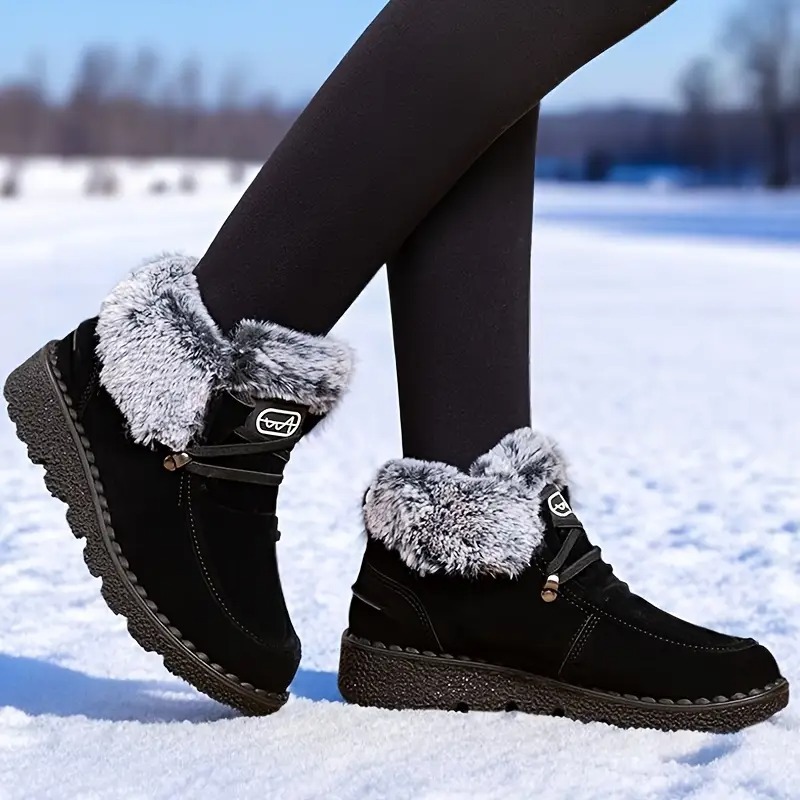 Women's Plush Lined Ankle Boots