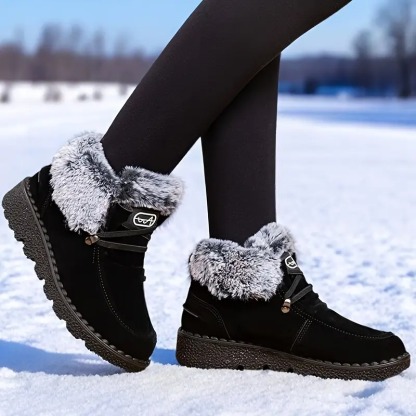 Women's Plush Lined Ankle Boots