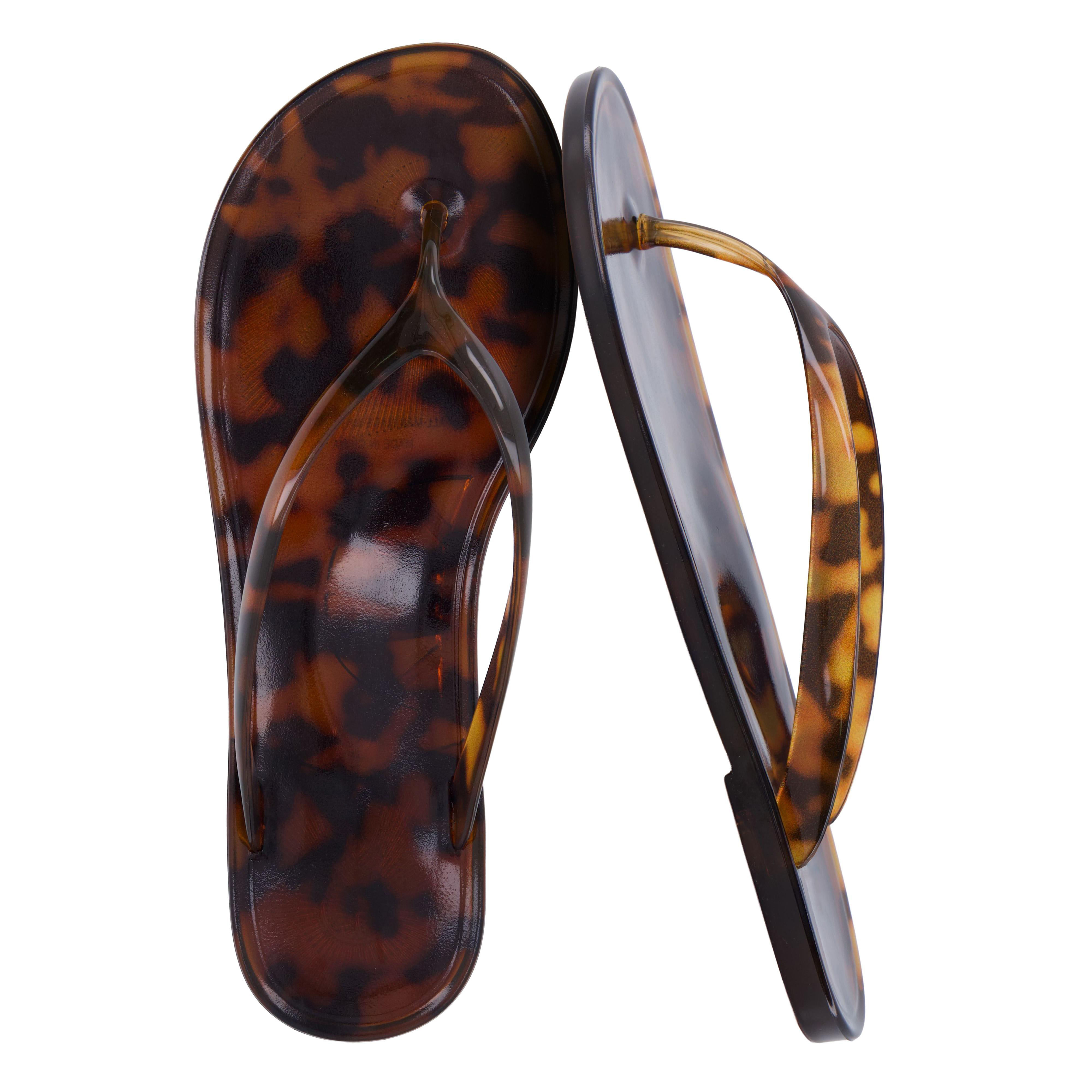 Cushionaire Splash Jelly Flip Flops for Women