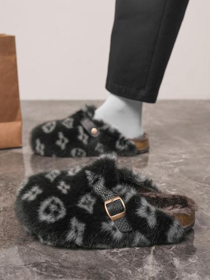Womens High-Quality Faux Fur Non Slip Slippers