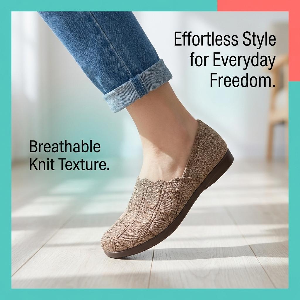 Women's Slip-Ons Foldable Lightweight Casual Shoes