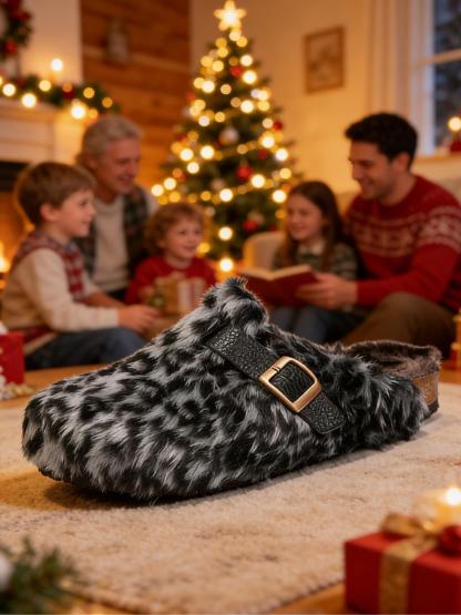 Womens High-Quality Faux Fur Non Slip Slippers